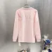 Off-White Long Sleeve Tee Est.2013 Script Logo, Black, White, Pink #B68570