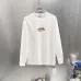 Off-White Long Sleeve Tee Floral Arrow Print Front &amp; Back, Black, White #B68572