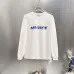 Off-White Long Sleeve Tee With Blue Arrow Logo Print, Black, White #B68568