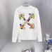 Off-White Paint Splash Arrow Crew Neck Sweatshirt, White &amp; Black #B67845