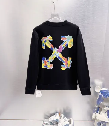 Off-White Paint Splash Arrow Crew Neck Sweatshirt, White &amp; Black #B67845