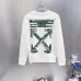 Off-White Ticket Arrow Print Crew Neck Sweatshirt, White &amp; Black #B67842
