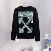 Off-White Ticket Arrow Print Crew Neck Sweatshirt, White &amp; Black #B67842