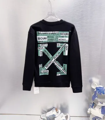 Off-White Ticket Arrow Print Crew Neck Sweatshirt, White &amp; Black #B67842