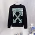 Off-White Ticket Arrow Print Crew Neck Sweatshirt, White &amp; Black #B67842