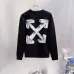 Off‑White Arrow Logo Crew Neck Sweatshirt, White &amp; Black #B67840