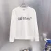 Off‑White Arrow Logo Crew Neck Sweatshirt, White &amp; Black #B67840