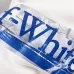 Off‑White Blue Tape Logo Crew Neck Sweatshirt, White &amp; Black #B67847