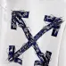 Off‑White Dark Blue Thorn Arrow Crew Neck Sweatshirt, White &amp; Black #B67846
