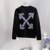 Off‑White Dark Blue Thorn Arrow Crew Neck Sweatshirt, White &amp; Black #B67846