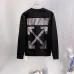Off‑White Denim Patch Arrow Crew Neck Sweatshirt, White &amp; Black #B67843