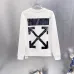 Off‑White Denim Patch Arrow Crew Neck Sweatshirt, White &amp; Black #B67843