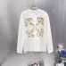 Off‑White Floral Arrow Print Crew Neck Sweatshirt, White &amp; Black #B67841