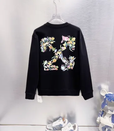 Off‑White Floral Arrow Print Crew Neck Sweatshirt, White &amp; Black #B67841