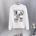 Off‑White Floral Sketch Arrow Crew Neck Sweatshirt, White &amp; Black #B67844