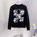 Off‑White Floral Sketch Arrow Crew Neck Sweatshirt, White &amp; Black #B67844