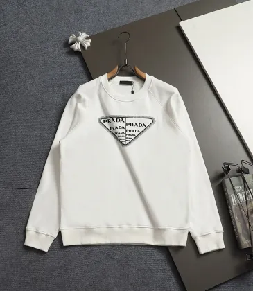 Prada Classic Triangle Logo Embroidered Crewneck Sweatshirt #B67432