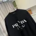 Prada Figure Graphic Print Crew‑Neck Sweatshirt, White, Black #B68072