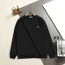 Prada Triangle Metal Logo Crew‑Neck Sweatshirt, White, Black #B68071