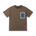Amiri Bandana Patchwork Short‑Sleeve Tee, Brown, Black #B68065