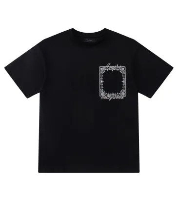 Amiri Bandana Patchwork Short‑Sleeve Tee, Brown, Black #B68065