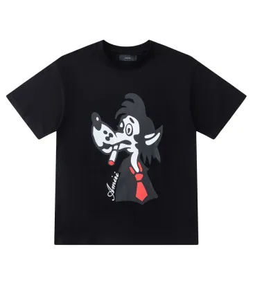 Amiri Cartoon Wolf Graphic Short‑Sleeve Tee, Black #B68067
