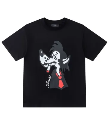 Amiri Cartoon Wolf Graphic Short‑Sleeve Tee, Black #B68067
