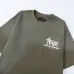 Amiri Studio Art &amp; Design Logo Short‑Sleeve Tee, Olive Green, Black #B68068