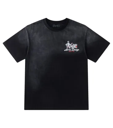 Amiri Studio Art &amp; Design Logo Short‑Sleeve Tee, Olive Green, Black #B68068