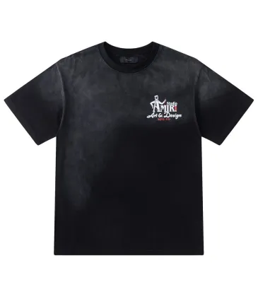 Amiri Studio Art &amp; Design Logo Short‑Sleeve Tee, Olive Green, Black #B68068