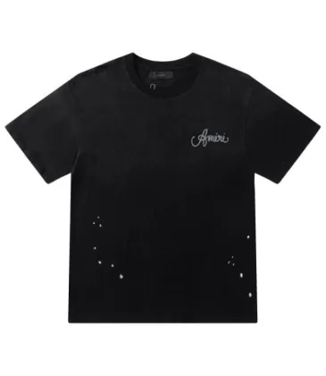 Black Distressed AMIRI Art Design Studio Tee With Los Angeles 90210 Print #A54405 Black Distressed AMIRI Art Design Studio Tee With Los Angeles 90210 Print #A54405