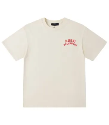 Cream Colored AMIRI Hollywood Printed T Shirt For Trendy Casual Wear Fans #A54402 Cream Colored AMIRI Hollywood Printed T Shirt For Trendy Casual Wear Fans #A54402