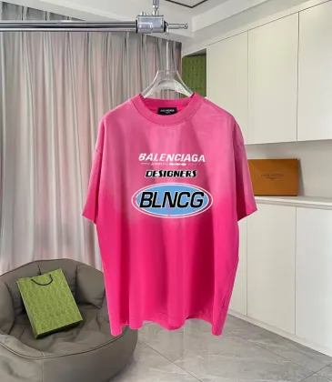 Balenciaga T-shirts for Men Bold Logo Graphics Streetwear Edge Black/White/Red #A54219 Balenciaga T-shirts for Men Bold Logo Graphics Streetwear Edge Black/White/Red #A54219