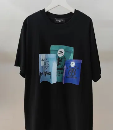 Balenciaga T-shirts for Men Pure Cotton Graphic T-Shirt Black/White #A54086 Balenciaga T-shirts for Men Pure Cotton Graphic T-Shirt Black/White #A54086