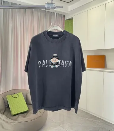 Vintage Washed Balenciaga T - Shirt With Cute Character And Brand Logo Print #A54409 Vintage Washed Balenciaga T - Shirt With Cute Character And Brand Logo Print #A54409