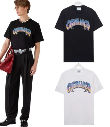 Casablanca T-Shirts Black/White #A49330 Casablanca T-Shirts Black/White #A49330