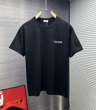 Celine T-Shirts for MEN Black/White #A47633 Celine T-Shirts for MEN Black/White #A47633