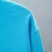 Chrome Hearts Long Sleeve T-shirt Horseshoe Cross Logo Print, Turquoise Blue, Black #B68582