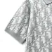 Dior All‑Over Oblique Jacquard Knit Short Sleeve Polo Shirt #B67460