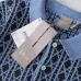 Dior Check Jacquard Wool Knit Short Sleeve Polo Shirt, Blue #B68867