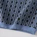 Dior Check Jacquard Wool Knit Short Sleeve Polo Shirt, Blue #B68867
