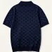 Gucci All‑Over GG Jacquard Knit Short Sleeve Polo Shirt #B67461