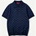 Gucci All‑Over GG Jacquard Knit Short Sleeve Polo Shirt #B67461