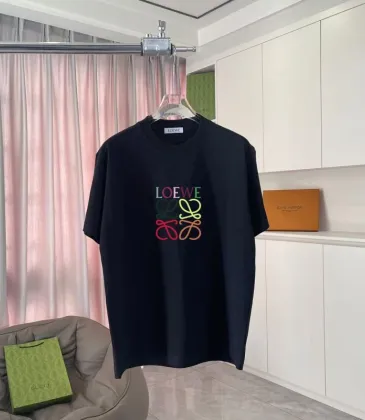 Black LOEWE T - Shirt With Colorful Logo Design For Fashion Enthusiasts #A54411 Black LOEWE T - Shirt With Colorful Logo Design For Fashion Enthusiasts #A54411