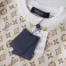 Louis Vuitton 26SS Allover Monogram Jacquard Knit Short Sleeve Tee, Cream Brown #B68863