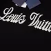 Louis Vuitton Chest Logo Jacquard Knit Short Sleeve Tee, Black #B68857