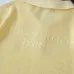 Louis Vuitton Emblem Patch Button Short Sleeve Polo Shirt, Light Yellow #B68862