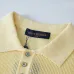 Louis Vuitton Emblem Patch Button Short Sleeve Polo Shirt, Light Yellow #B68862