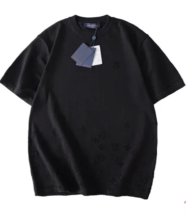 Brand L New Embossed All Over Monogram Knit Short Sleeve Tee, Black #B68859 Brand L New Embossed All Over Monogram Knit Short Sleeve Tee, Black #B68859