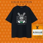 Louis Vuitton T-Shirts AAA Quality White/Black #A26309 Louis Vuitton T-Shirts AAA Quality White/Black #A26309